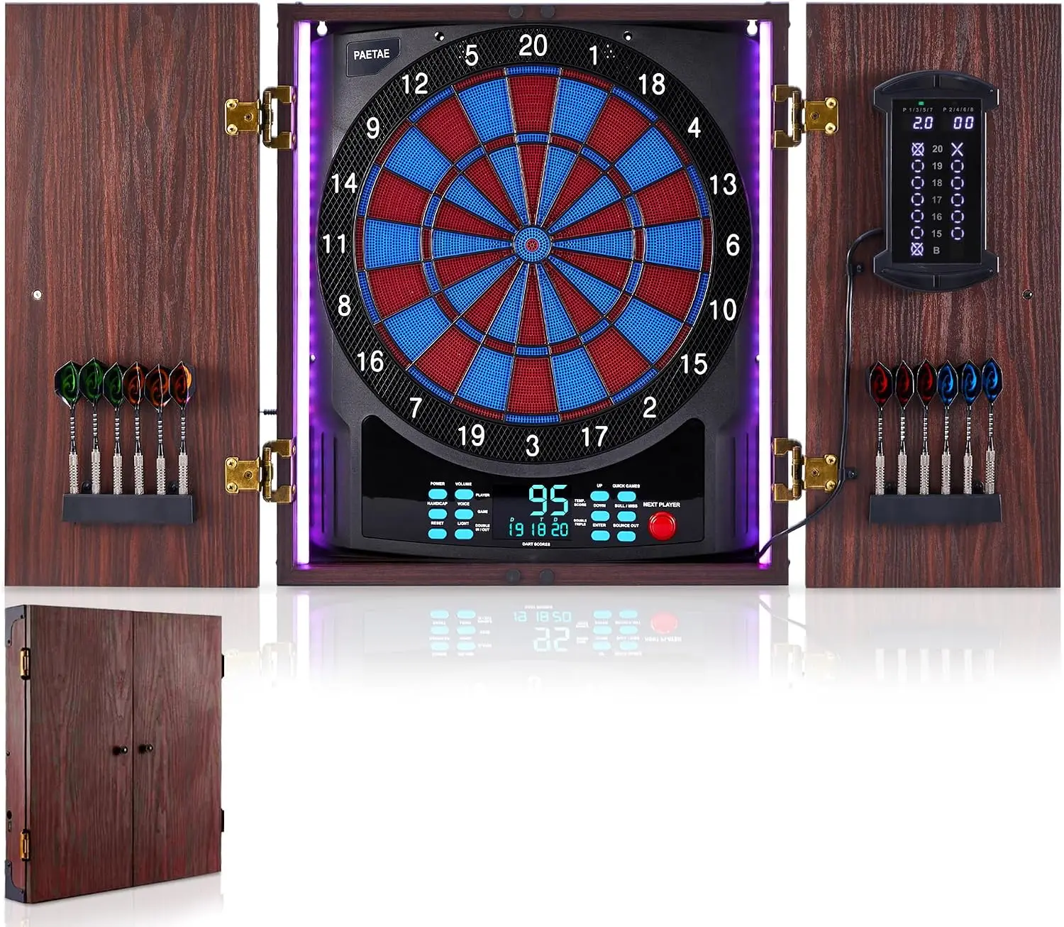 Electronic Dartboard Cabinet - Electronic Dartboard Cabinet Soft Tip Dart