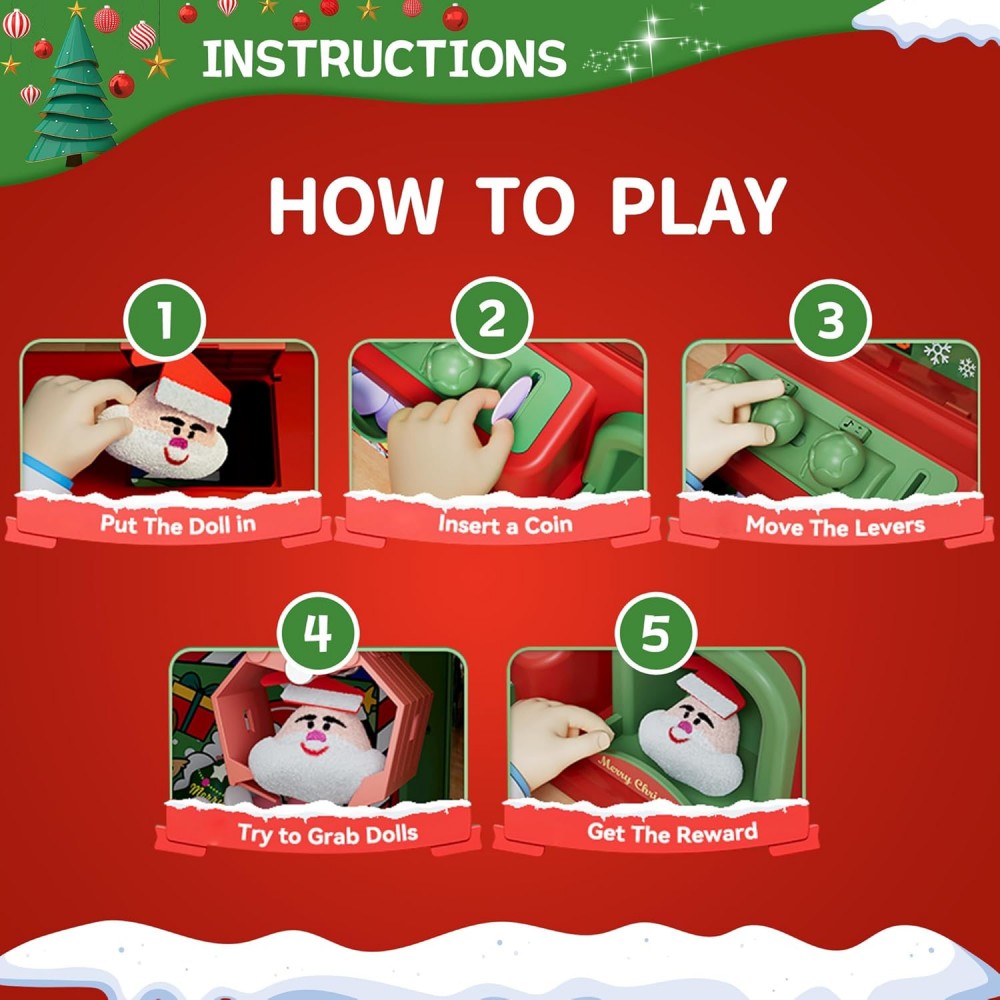 Christmas Claw Machine For Kid - Arcade Game Vending Machine recension och pris