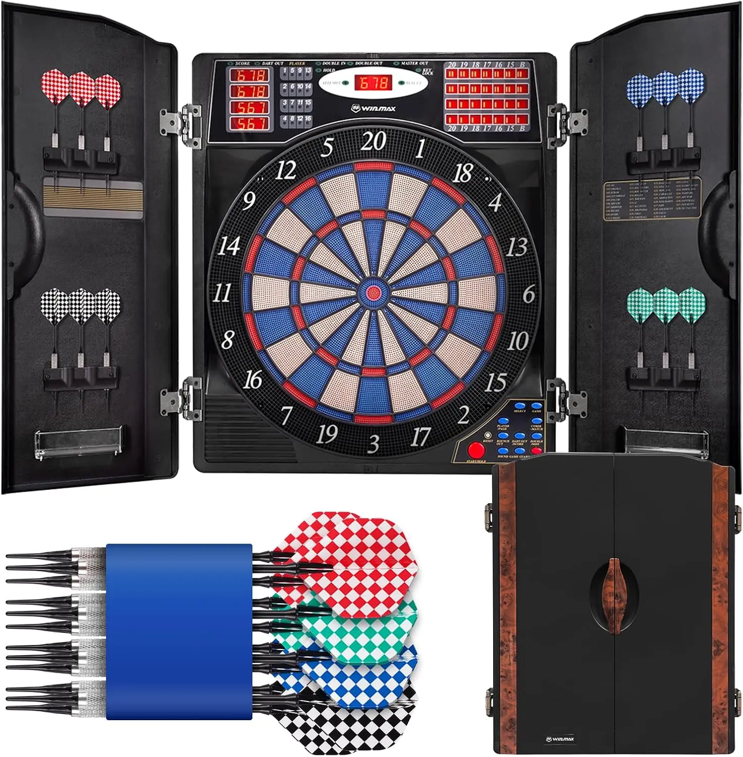 Electronic Dart Board Cabinet  - Electronic Dartboard Cabinet recension och pris