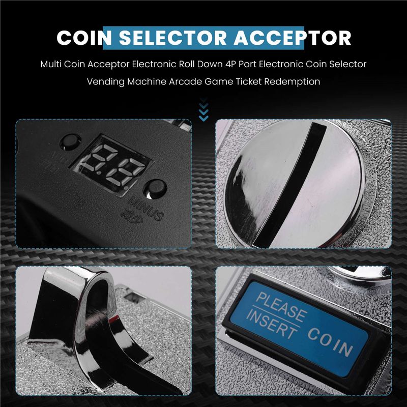 Multi Coin Acceptor Electronic - Ticket Redemption Machine recension och pris