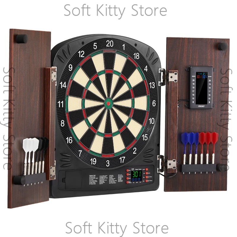 Dartboard and Cabinet Set Hide - Electronic Dartboard Cabinet recension och pris