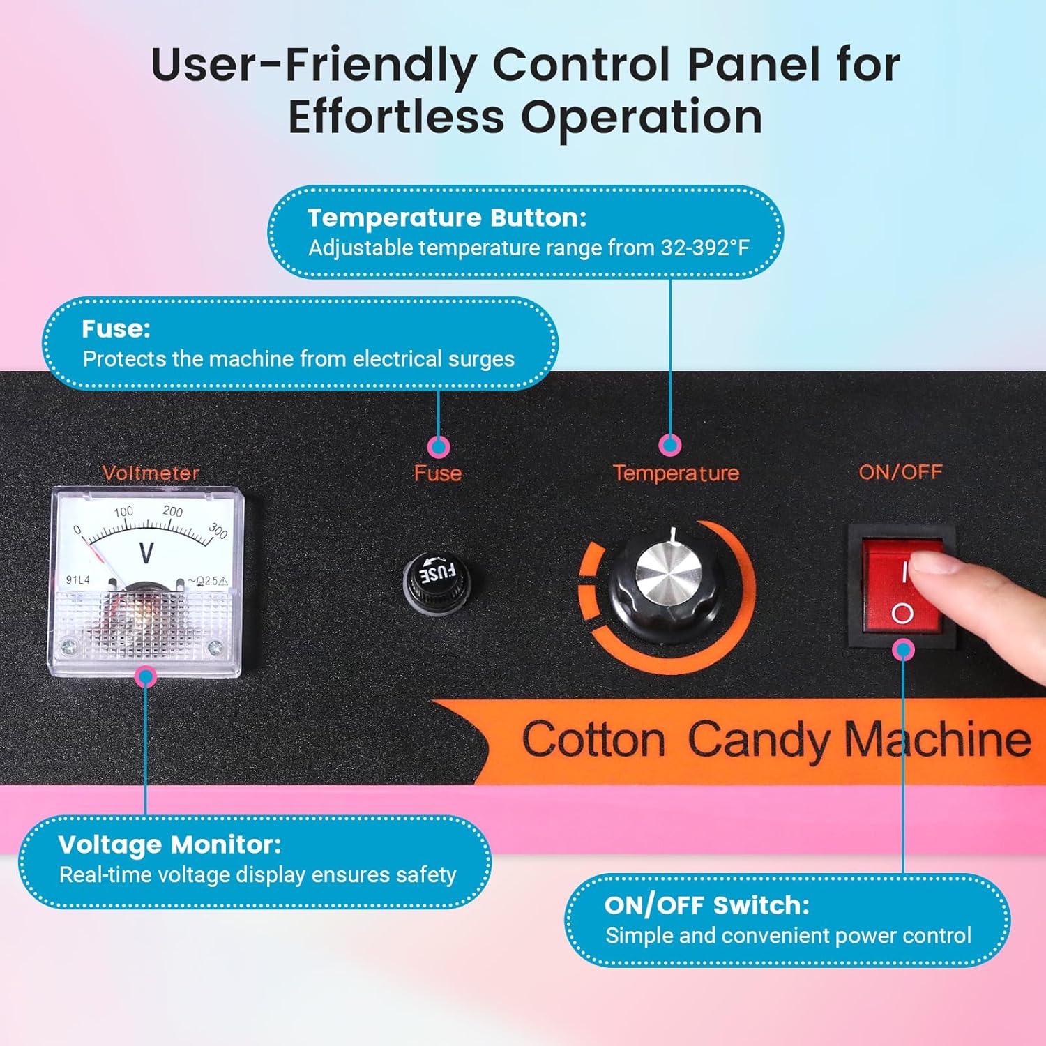 MHT2 Electric Cotton Candy Mac - Candy Floss Machine recension och pris