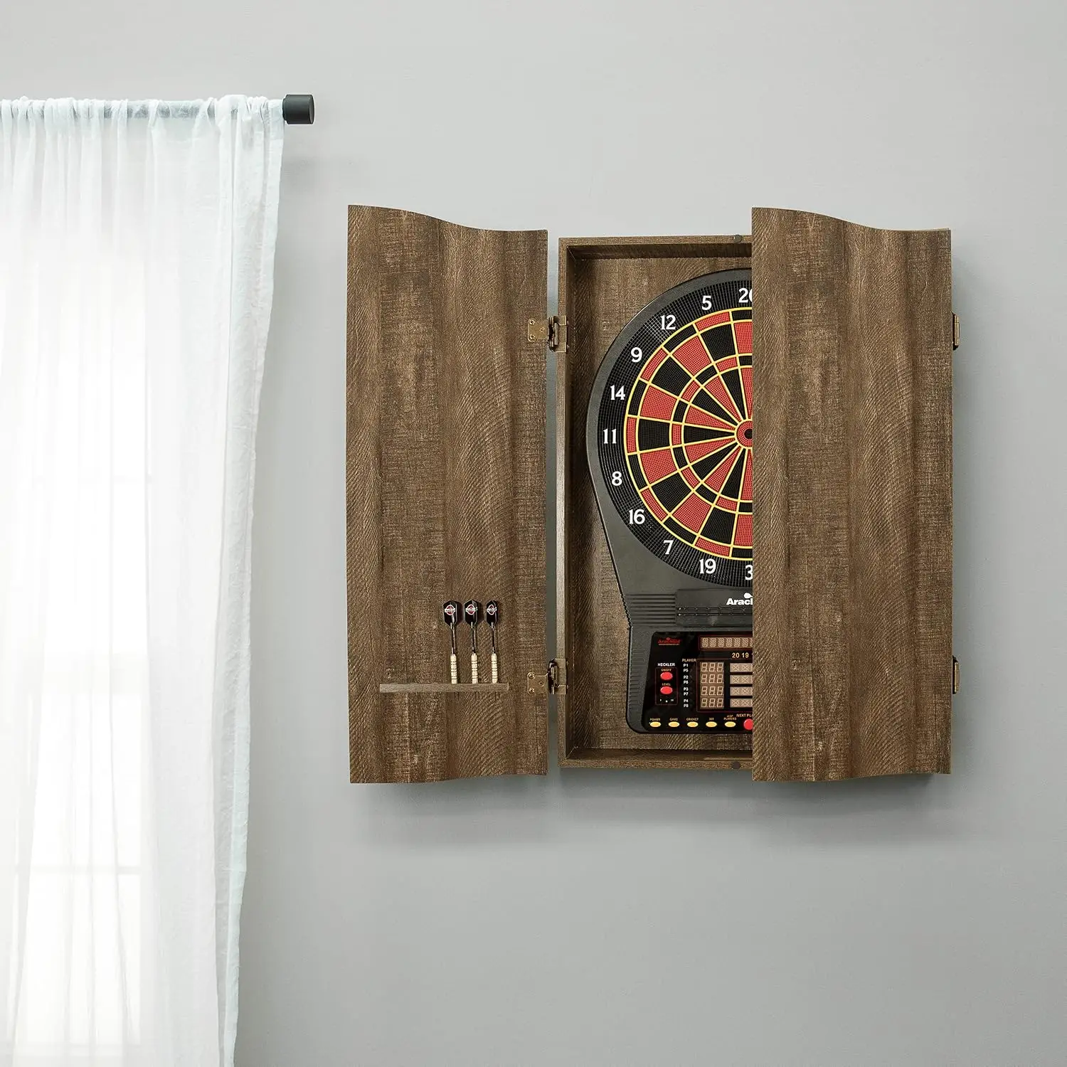 BestsellerMI Sports Brown Cric - Electronic Dartboard Cabinet recension och pris