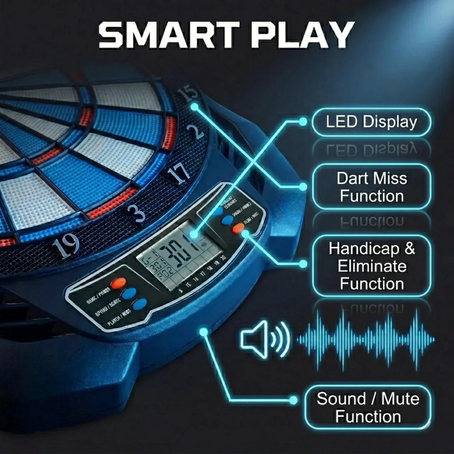 DartVibe Advanced Electronic D - Electronic Dartboard Cabinet recension och pris