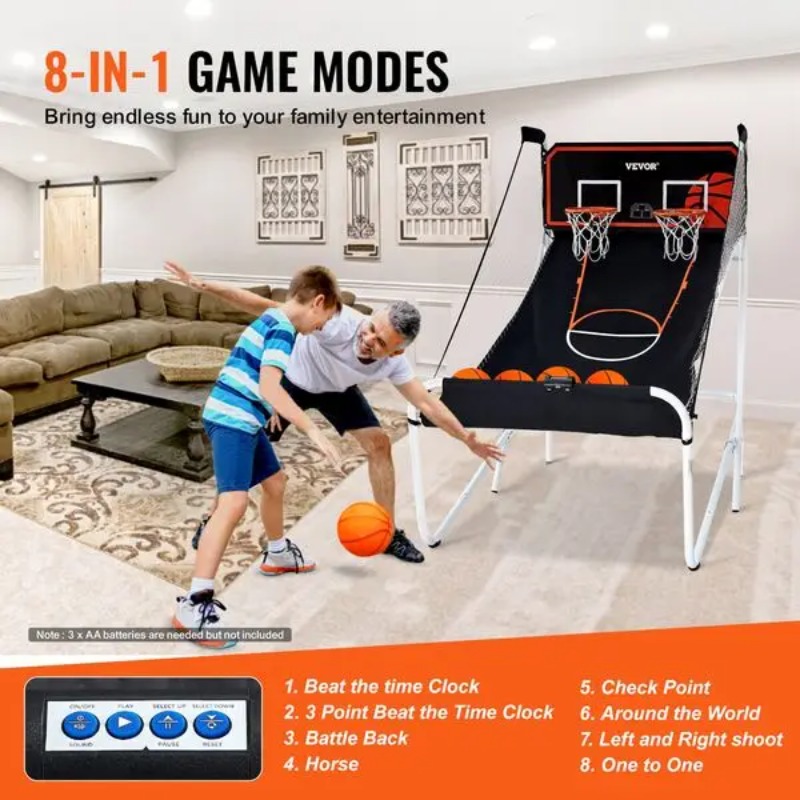 【Hot Item】Foldable Basketball  - Arcade Games & Vending Co recension och pris
