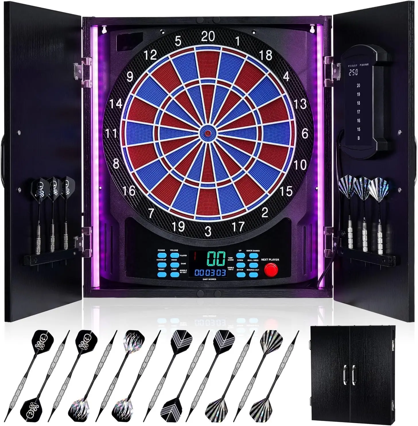 Electronic Dart Board, Electri - Electronic Dartboard Cabinet recension och pris