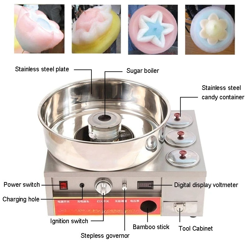 Commercial Stainless Steel Cot - Candy Floss Machine recension och pris